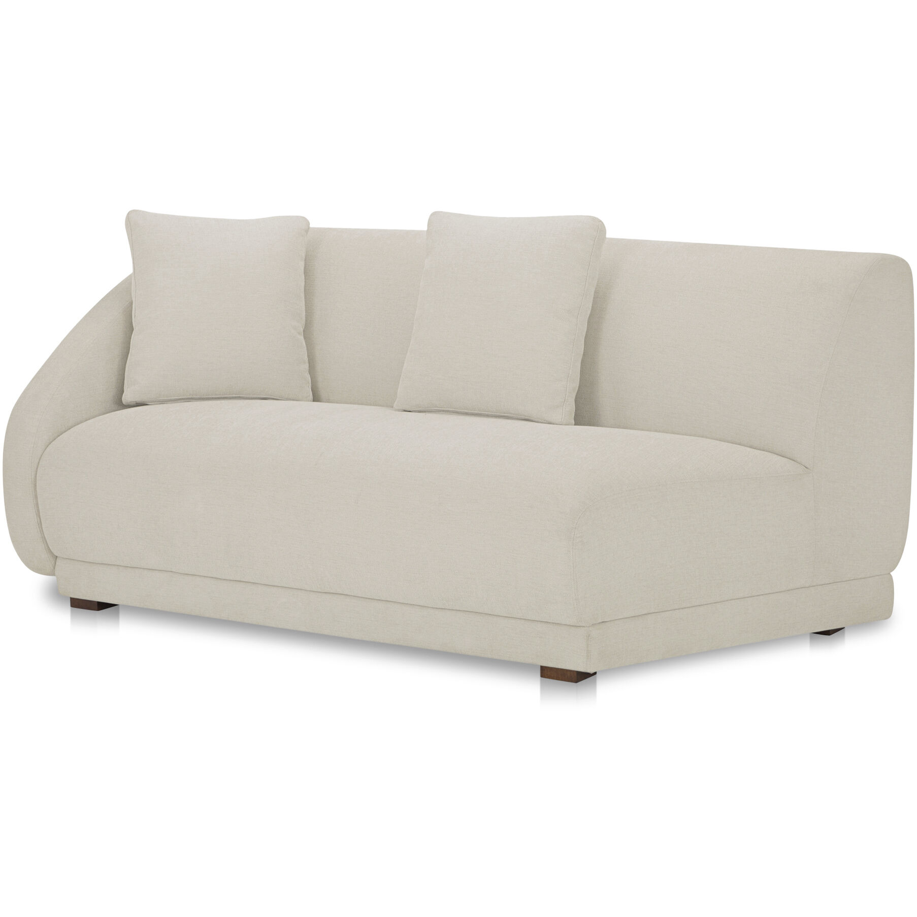 Fraser White Left Arm Facing Sofa